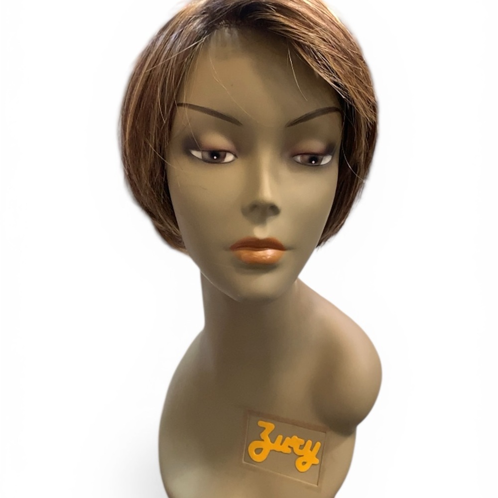 Raquel Welch Wig Short Brown Hair straight Light Lace Bob Bangs Layers womans - Picture 4 of 8
